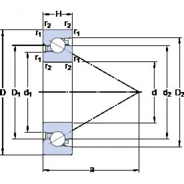 SKF BSD 3062 C Rolamentos de precisão de Alta capacidade de carga