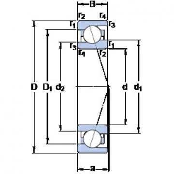 65 mm x 90 mm x 13 mm  SKF 71913 ACE/P4A Rolamentos de precisão de Alta capacidade de carga