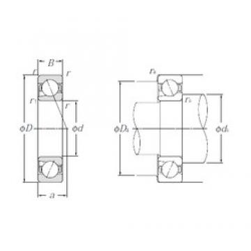 15 mm x 32 mm x 9 mm  NTN BNT002 Rolamentos de esferas de contacto angular para motores e tornos