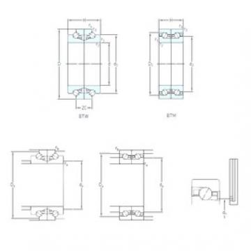 100 mm x 150 mm x 22,5 mm  SKF BTM 100 ATN9/HCP4CDB Rolamentos de esferas de contacto angular para motores e tornos