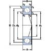 120 mm x 180 mm x 28 mm  SKF 7024 CD/P4A Rolamentos de esferas de contacto angulares lubrificados com óleo de ar ecológico