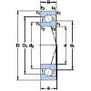 9 mm x 24 mm x 7 mm  SKF 709 CE/P4A Rolamentos de esferas de contacto angulares lubrificados com óleo de ar ecológico