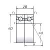 65 mm x 100 mm x 16,5 mm  NSK 65BAR10S Rolamentos de esferas de contacto angulares lubrificados com óleo de ar ecológico