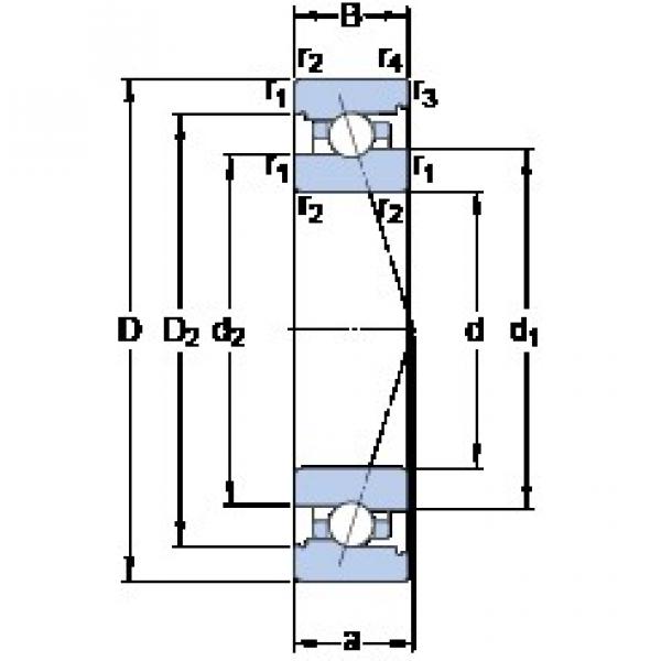 110 mm x 150 mm x 20 mm  SKF 71922 CB/HCP4A Rolamentos de esferas de contacto angulares lubrificados com óleo de ar ecológico #2 image