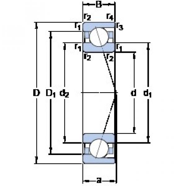 110 mm x 170 mm x 28 mm  SKF 7022 ACD/HCP4A Rolamentos de precisão de Alta capacidade de carga #2 image