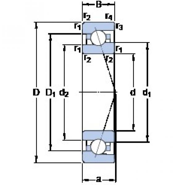 120 mm x 180 mm x 28 mm  SKF 7024 CE/P4A Rolamentos de esferas de contacto angular selados com lubrificação de gorduras #2 image