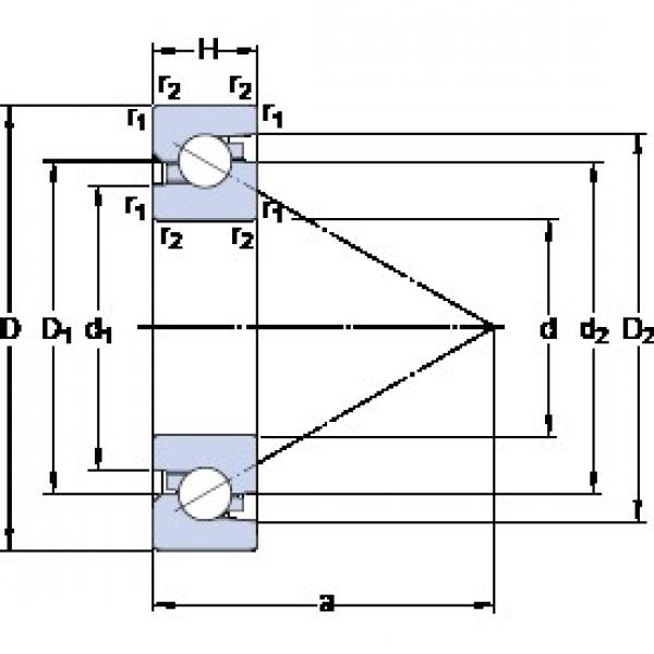 SKF BSA 207 C Rolamentos de esferas de contacto angular para motores e tornos #2 image