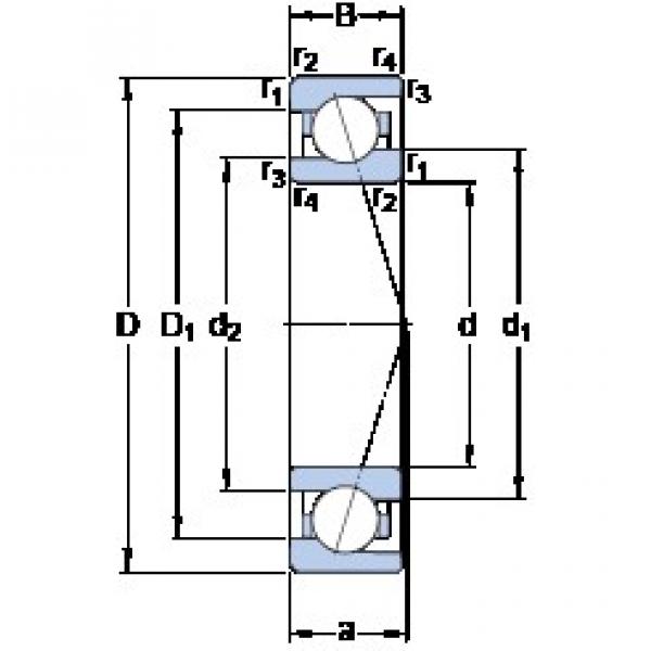 120 mm x 165 mm x 22 mm  SKF 71924 ACE/P4A Rolamentos de precisão de Baixa geração de calor #1 image