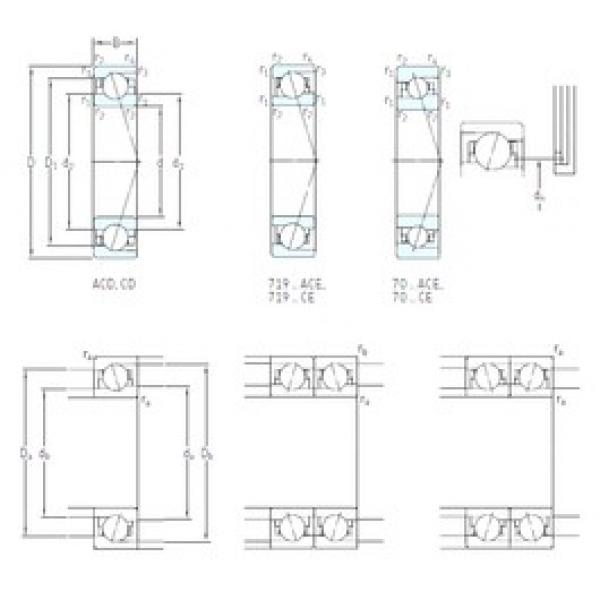 110 mm x 150 mm x 20 mm  SKF 71922 CE/HCP4A Rolamentos de esferas de contacto angular selados com lubrificação de gorduras #2 image