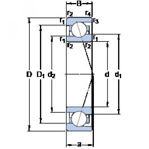 10 mm x 22 mm x 6 mm  SKF 71900 ACE/P4A Rolamentos de esferas de contacto angulares lubrificados com óleo de ar ecológico #2 image