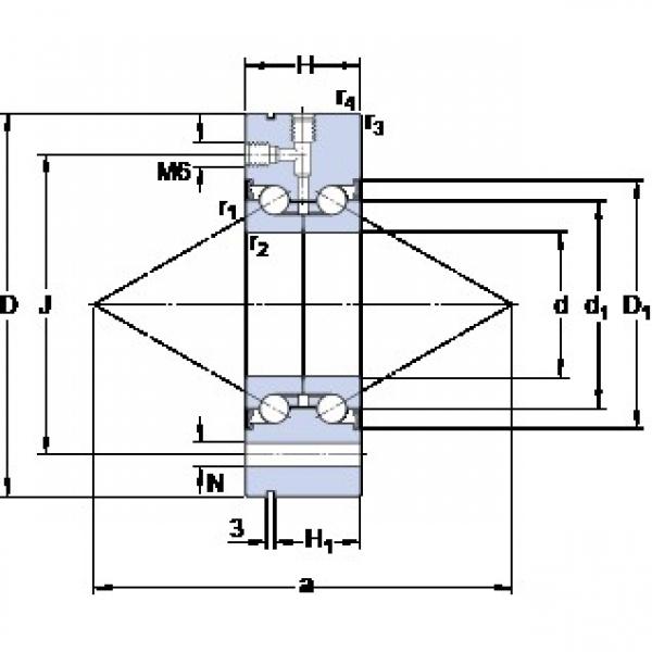 SKF BEAM 012055-2RS Rolamentos de esferas de contacto angular selados com lubrificação de gorduras #2 image