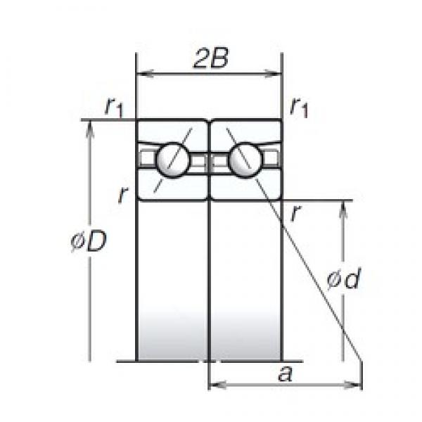 65 mm x 100 mm x 16,5 mm  NSK 65BAR10S Rolamentos de esferas de contacto angulares lubrificados com óleo de ar ecológico #2 image