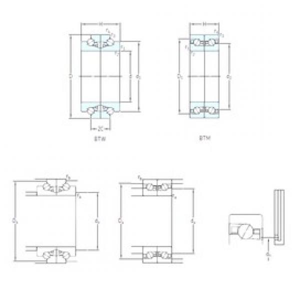 100 mm x 150 mm x 22,5 mm  SKF BTM 100 ATN9/HCP4CDB Rolamentos de esferas de contacto angular para motores e tornos #2 image