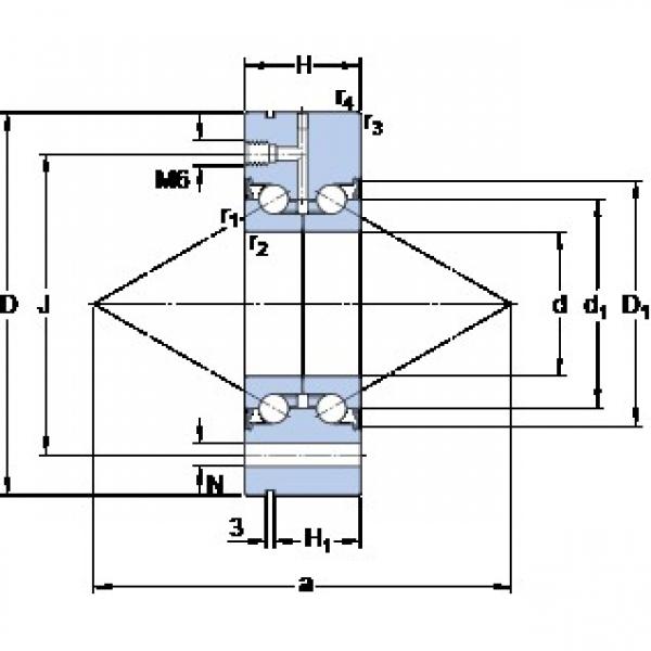 SKF BEAM 017062-2RS/PE Rolamentos de precisão de Baixa geração de calor #1 image